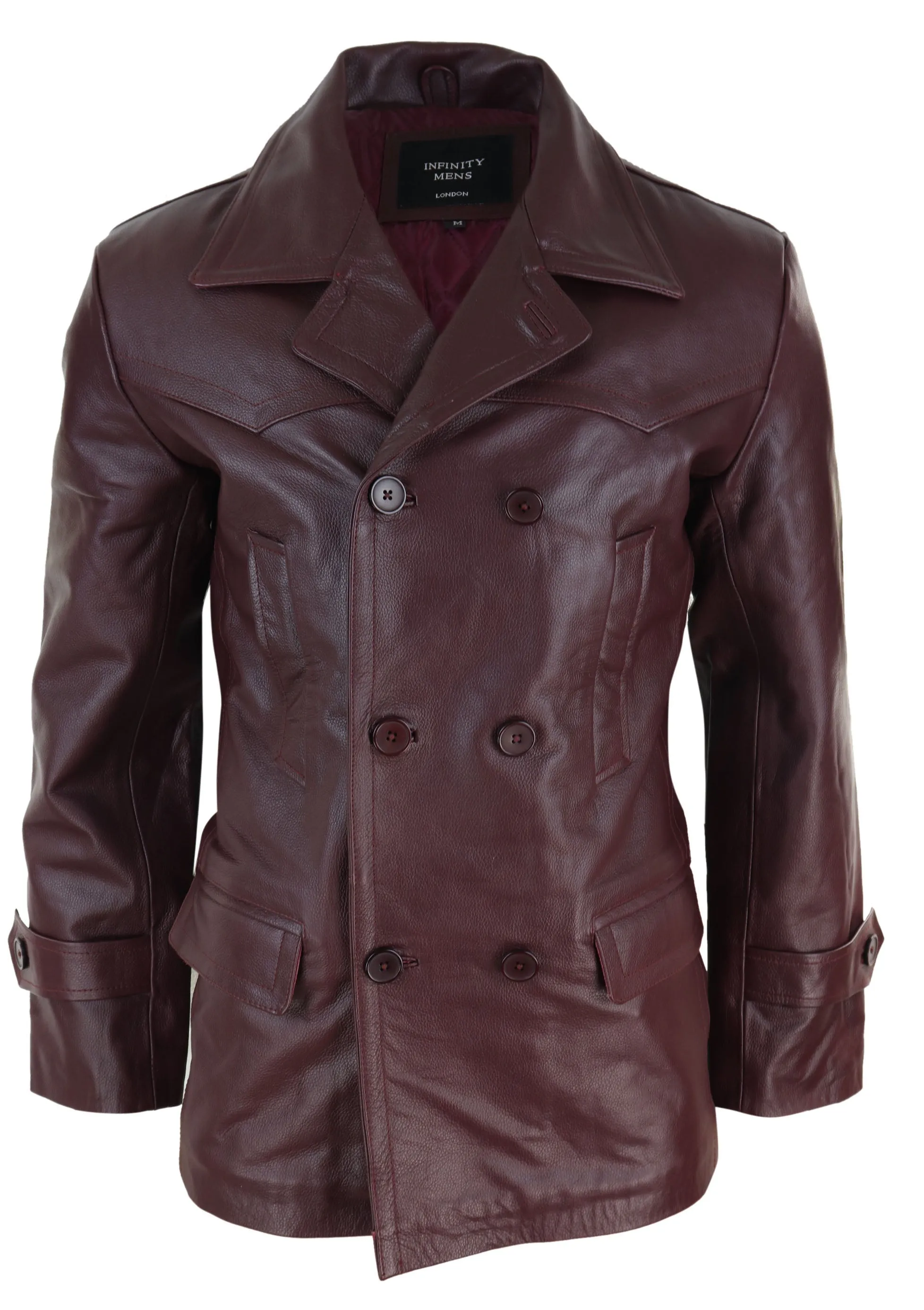 3/4 Double Breasted Leather Kriegsmarine Jacket