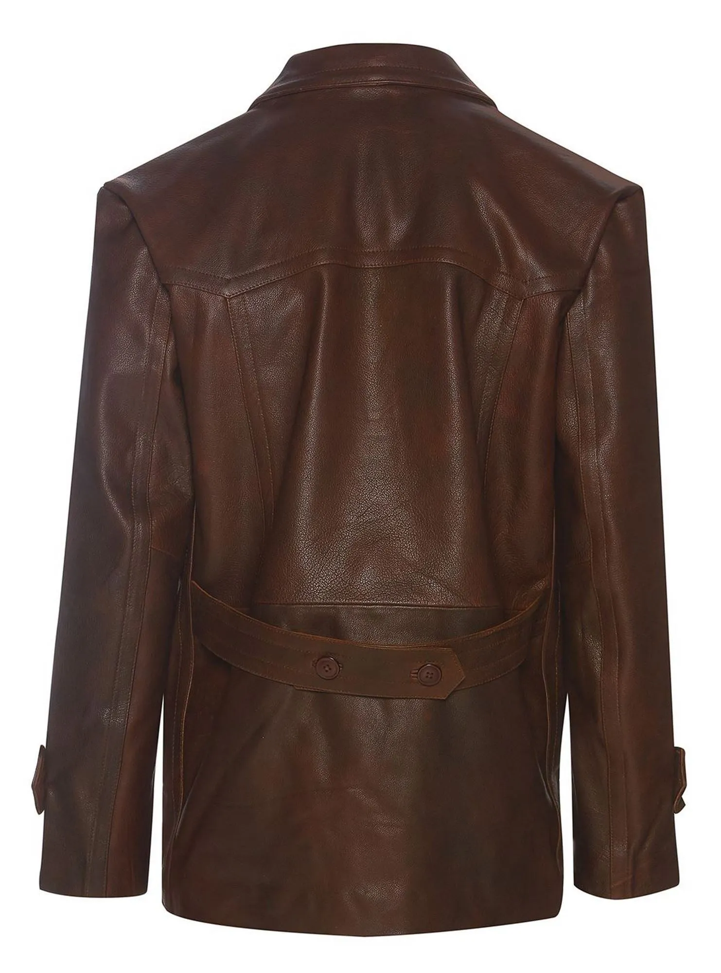 3/4 Double Breasted Leather Kriegsmarine Jacket
