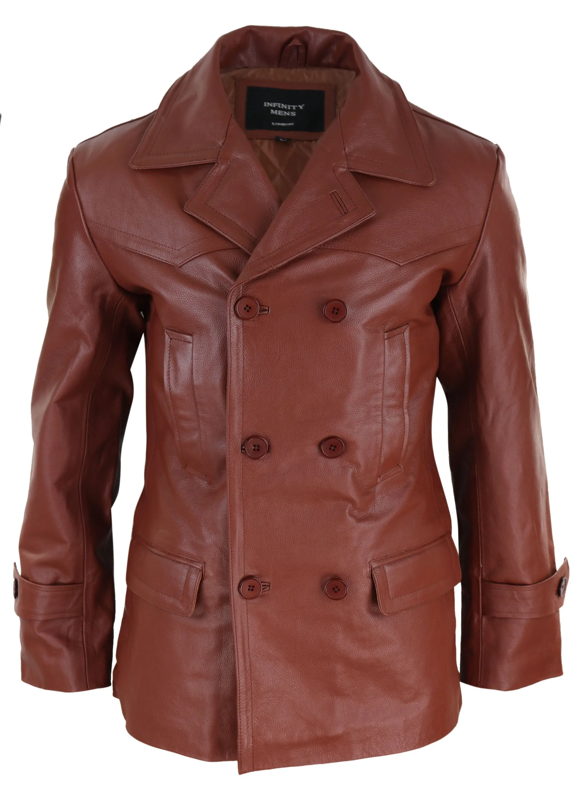 3/4 Double Breasted Leather Kriegsmarine Jacket