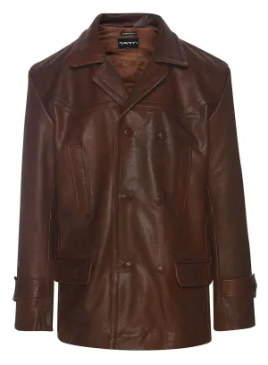 3/4 Double Breasted Leather Kriegsmarine Jacket