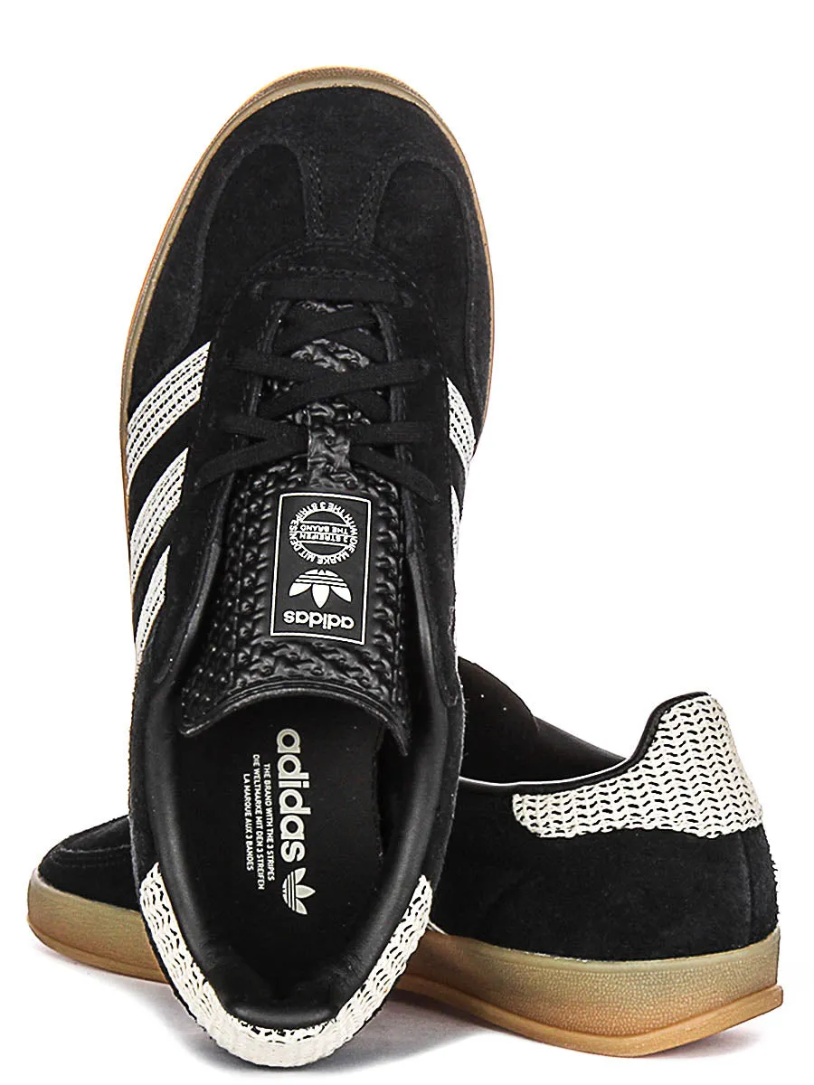 Adidas Gazelle Indoor In Black White For Women Shoes Adidas