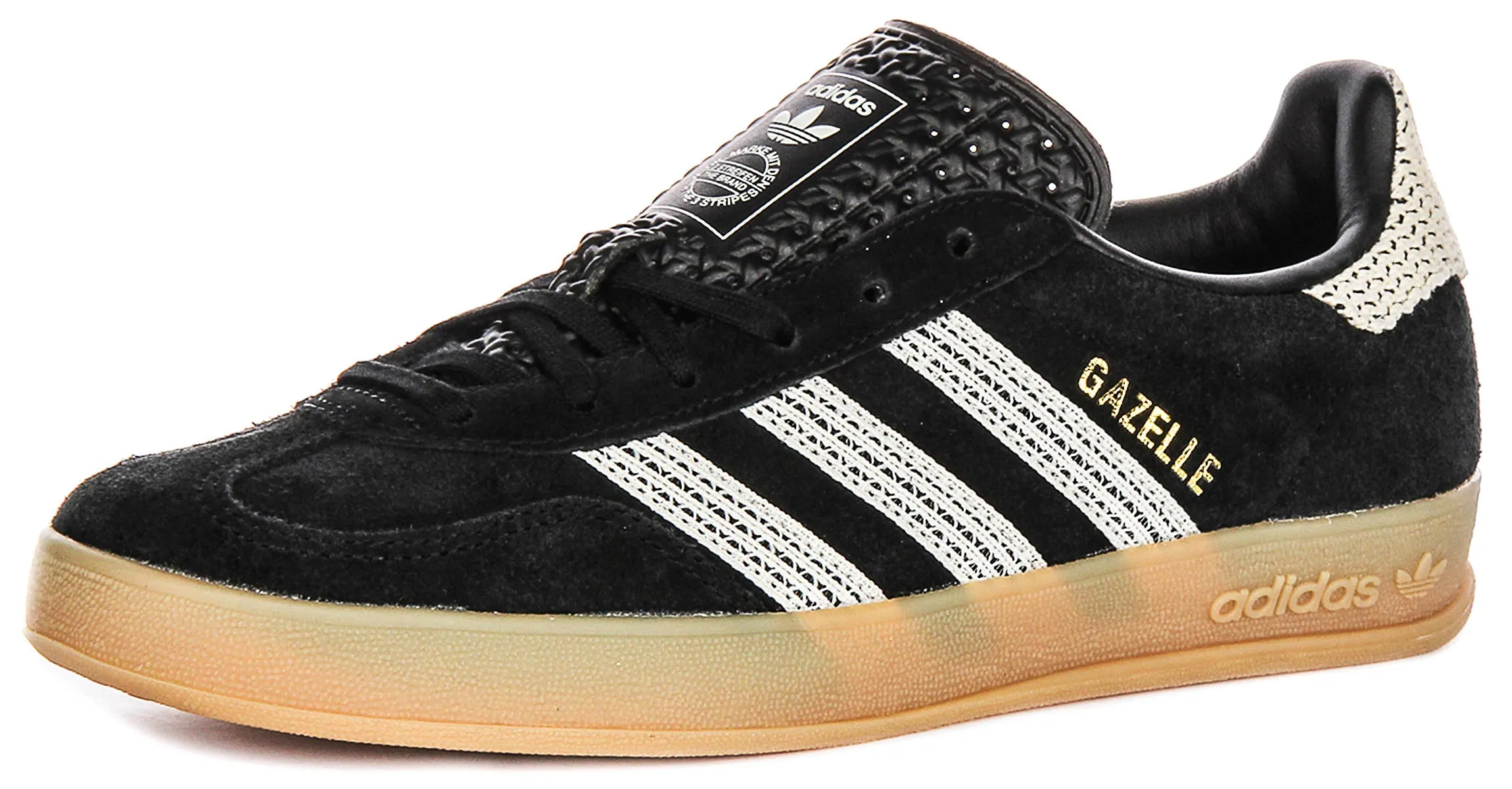 Adidas Gazelle Indoor In Black White For Women Shoes Adidas