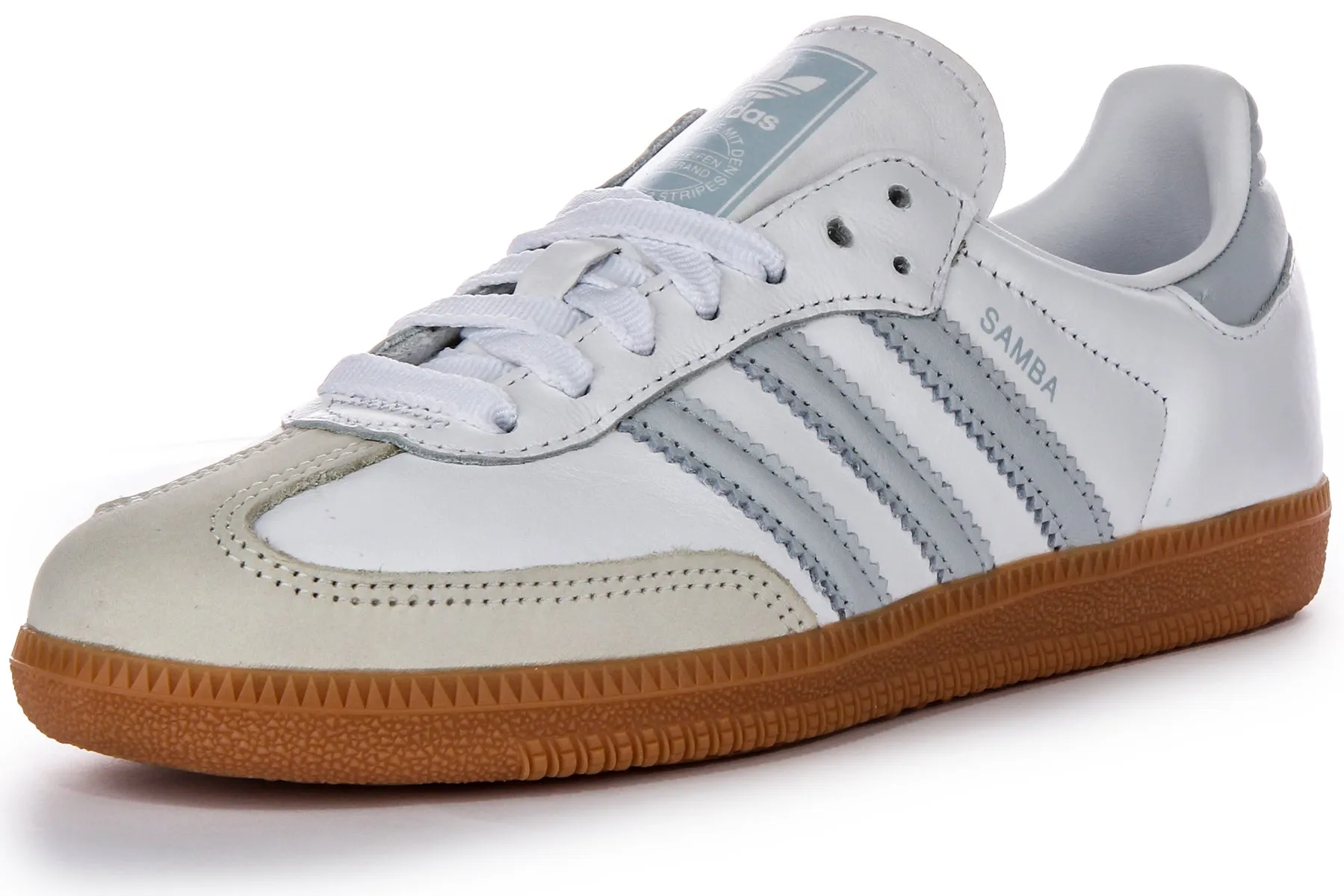 Adidas Samba OG In White Grey For Women Shoes Adidas