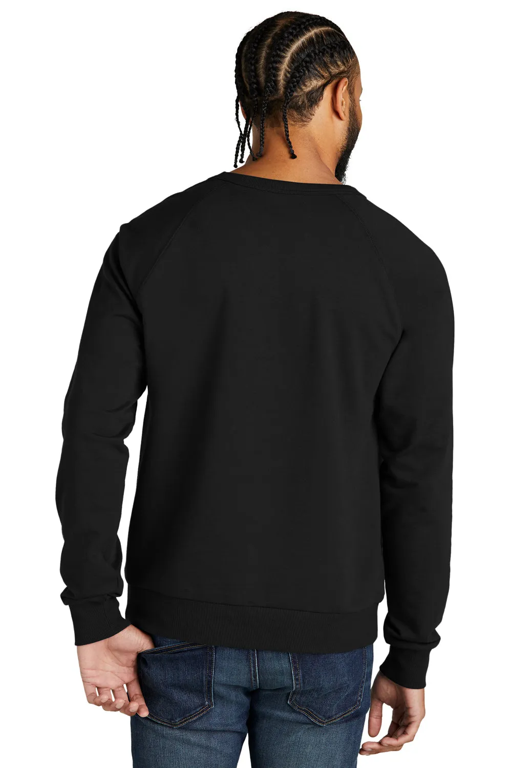 Allmade Mens Organic French Terry Crewneck Sweatshirt - Deep Black