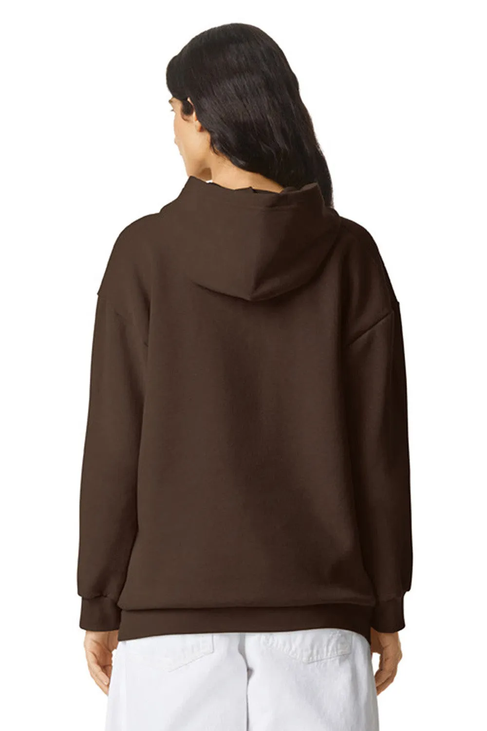 American Apparel Mens ReFlex Fleece Hooded Sweatshirt Hoodie w/ Pouch Pocket - Brown