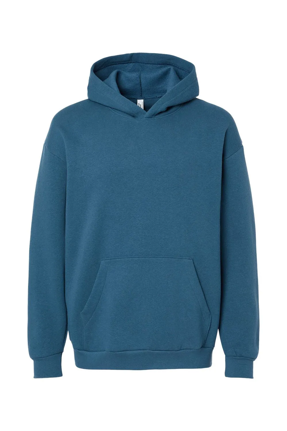 American Apparel Mens ReFlex Fleece Hooded Sweatshirt Hoodie w/ Pouch Pocket - Sea Blue