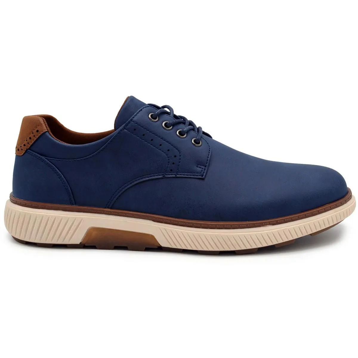 ANSON Mens Lace-Up Faux Leather Casual And Fashion Sneakers