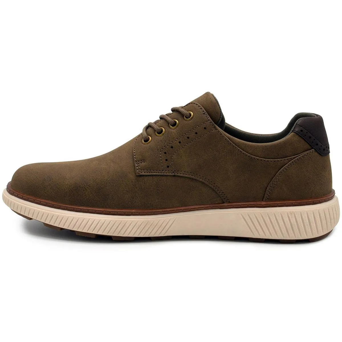 ANSON Mens Lace-Up Faux Leather Casual And Fashion Sneakers
