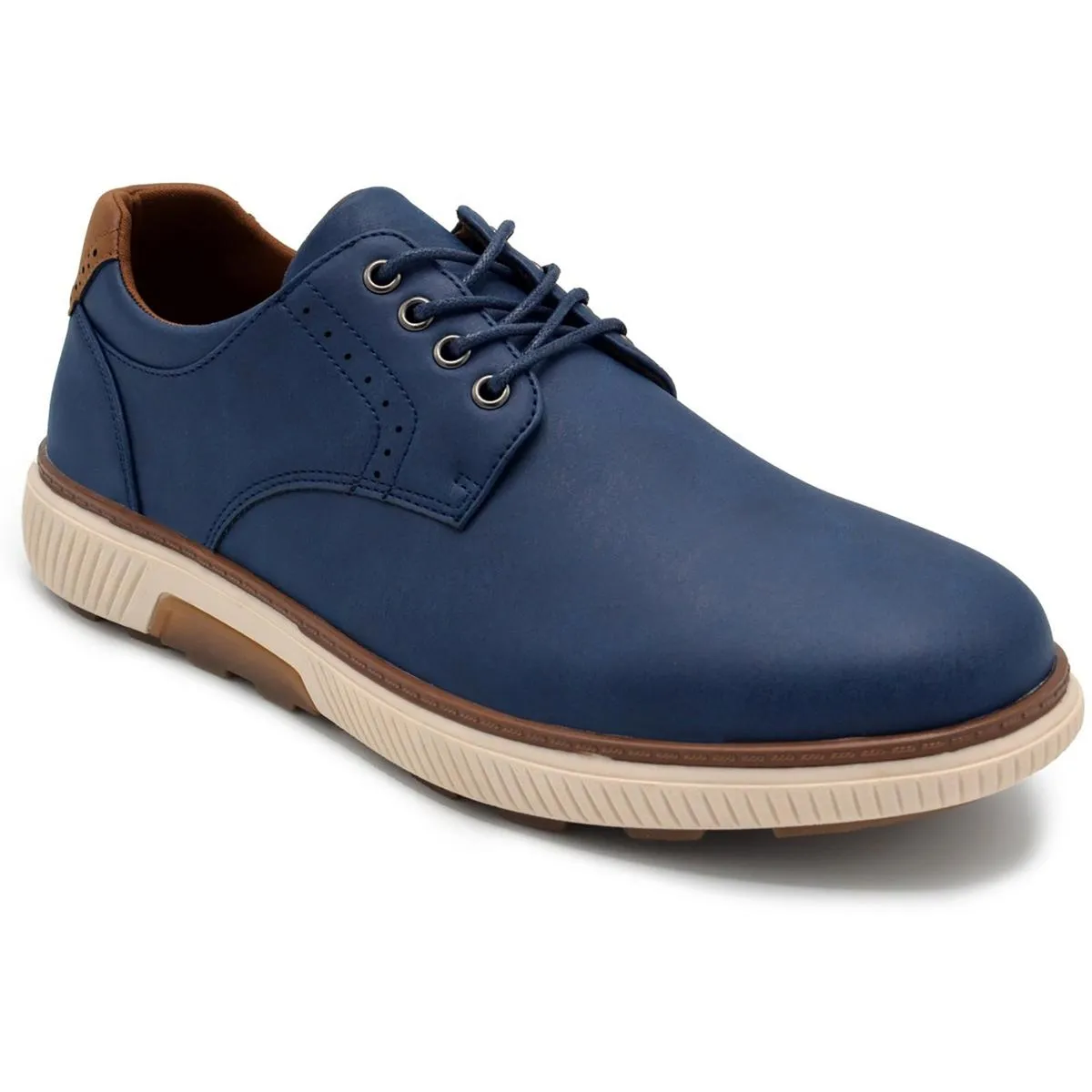 ANSON Mens Lace-Up Faux Leather Casual And Fashion Sneakers