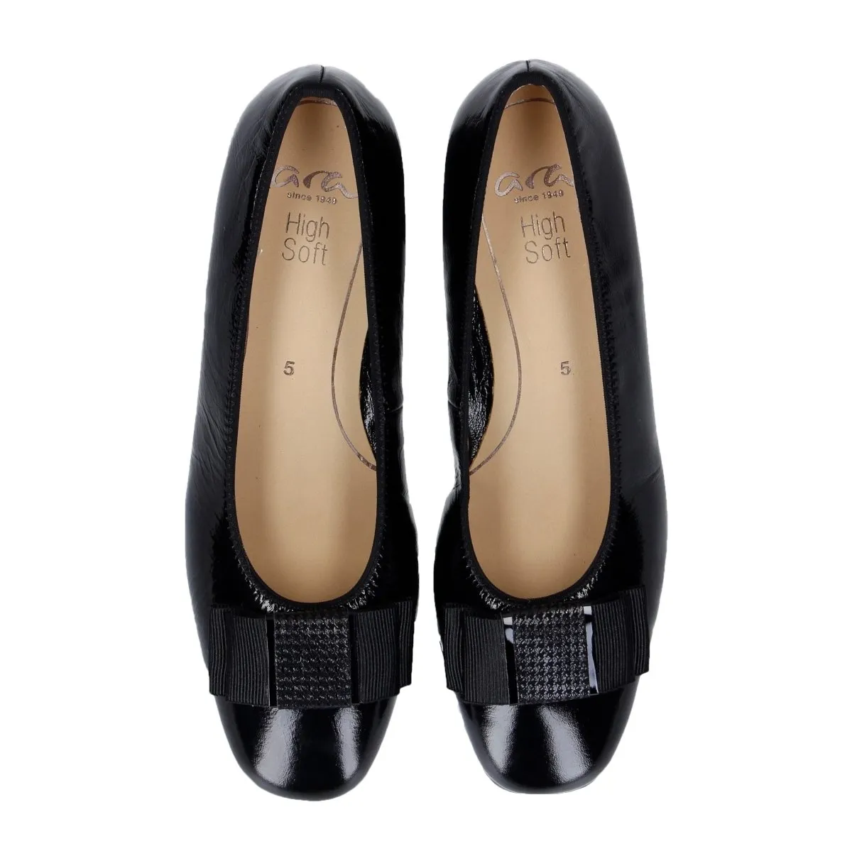 Ara Women's Garnet Black Patent Leather Ara Shoes