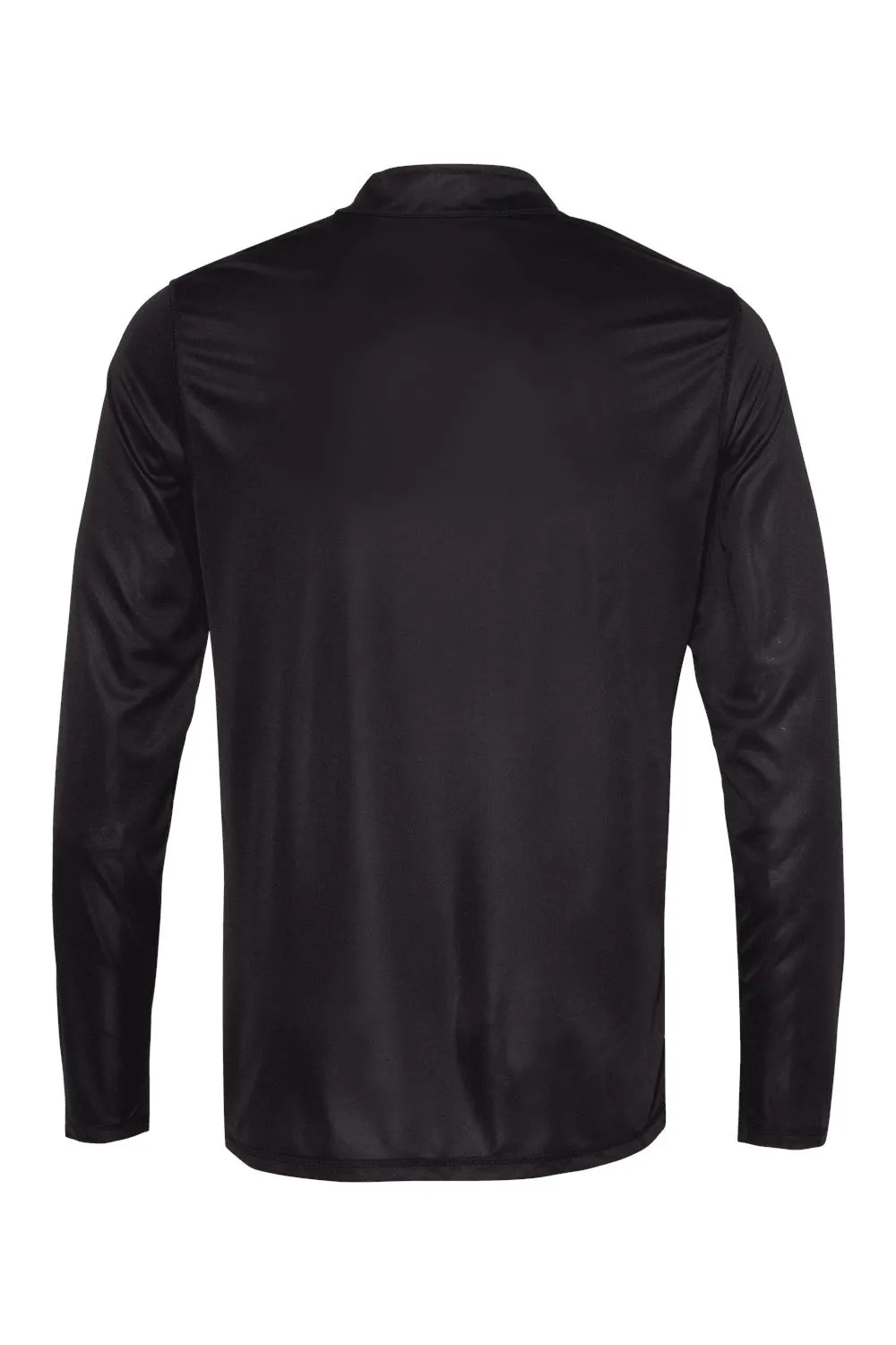 Augusta Sportswear Mens Attain Performance Moisture Wicking 1/4 Zip Sweatshirt - Black