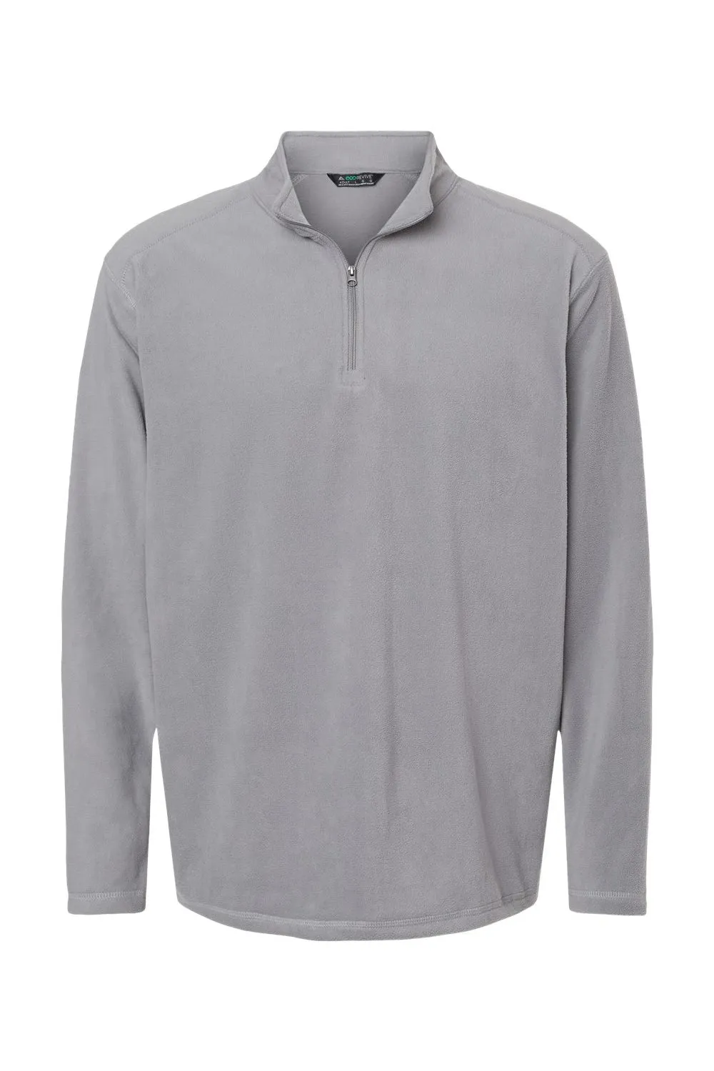 Augusta Sportswear Mens Eco Revive Micro Lite Fleece 1/4 Zip Sweatshirt - Athletic Grey