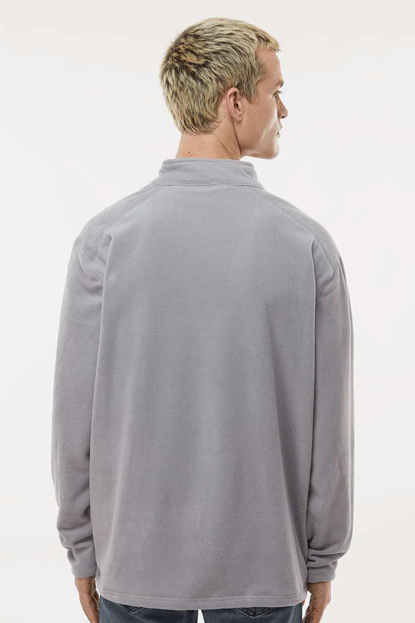 Augusta Sportswear Mens Eco Revive Micro Lite Fleece 1/4 Zip Sweatshirt - Athletic Grey