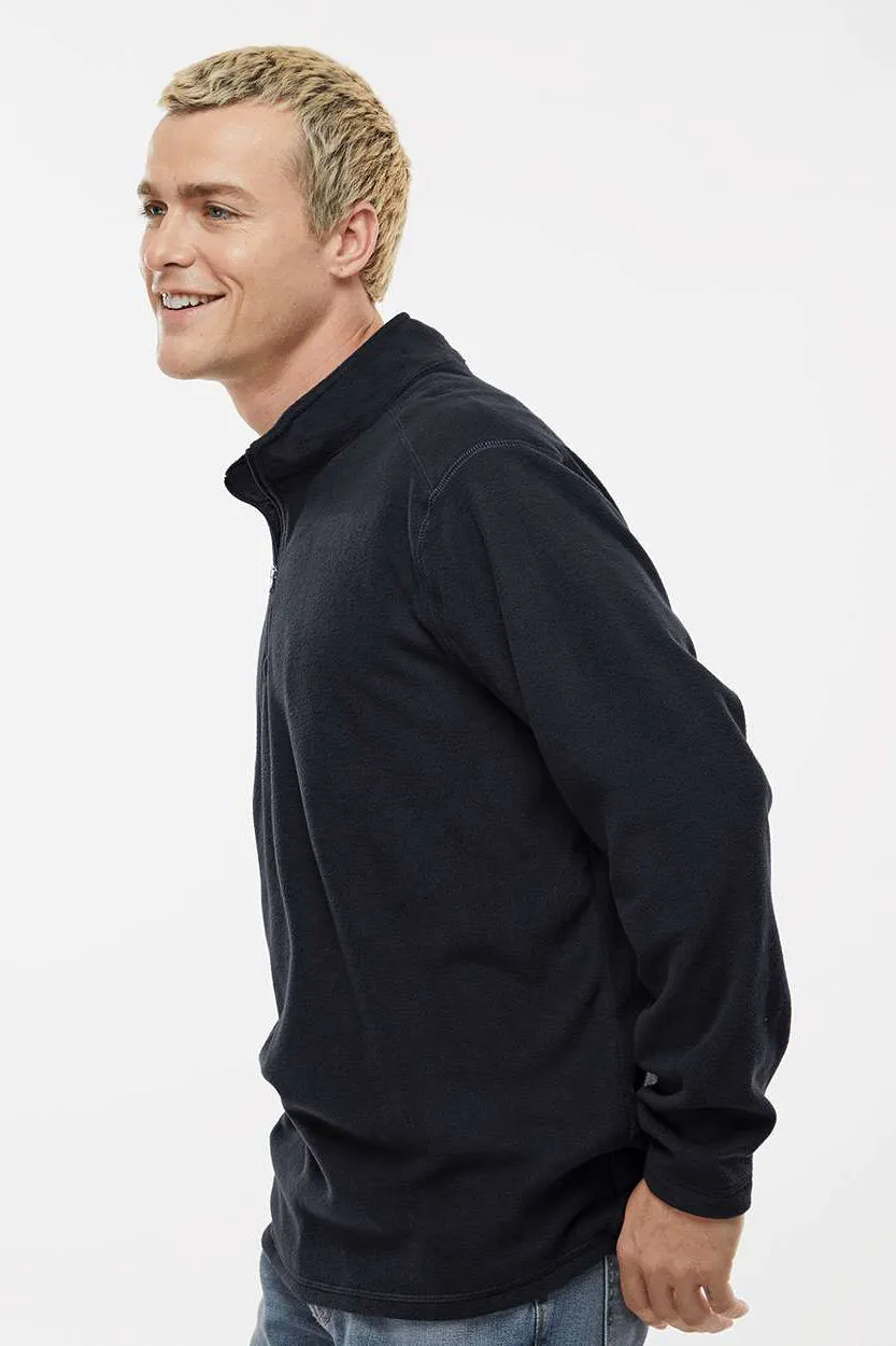 Augusta Sportswear Mens Eco Revive Micro Lite Fleece 1/4 Zip Sweatshirt - Black