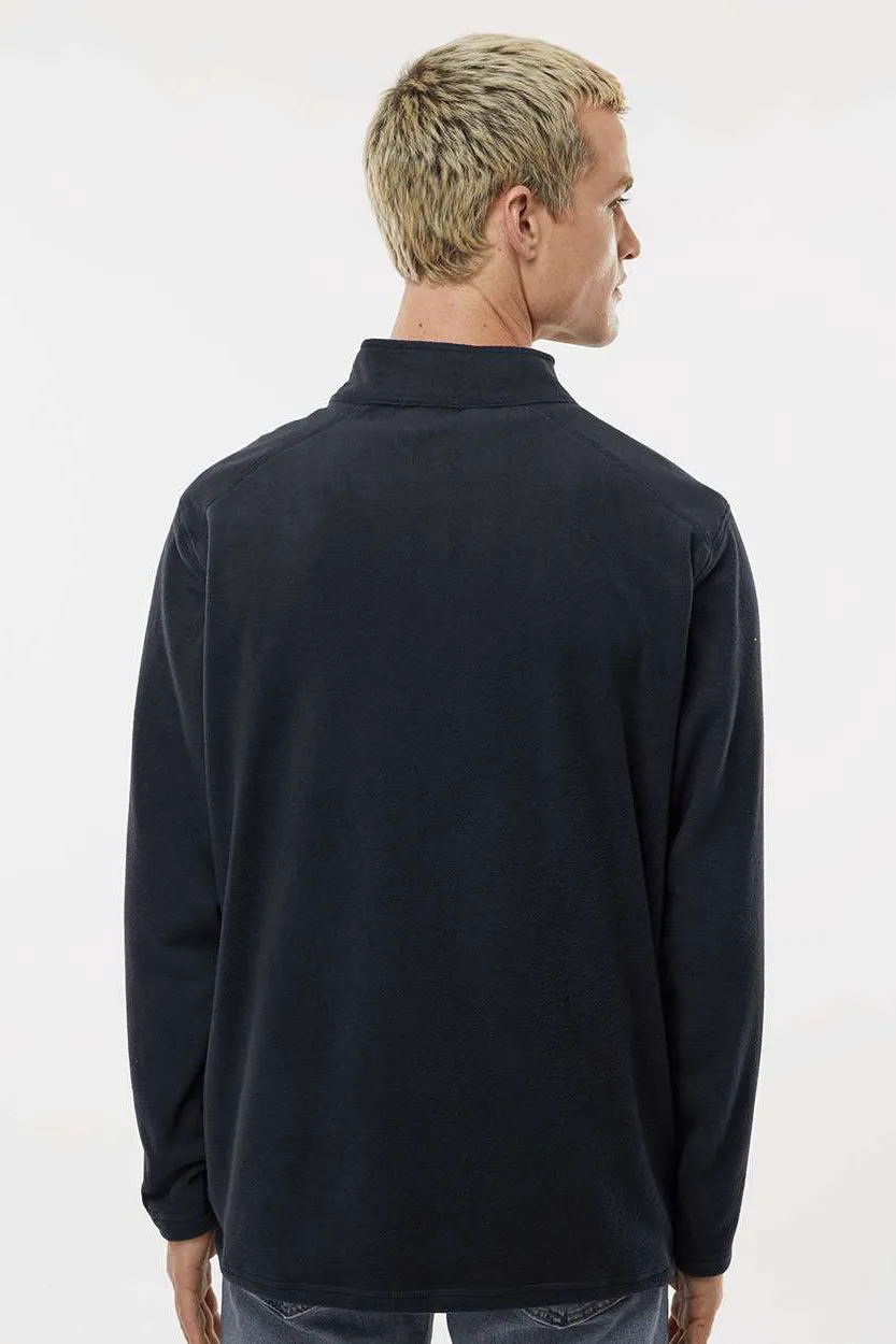 Augusta Sportswear Mens Eco Revive Micro Lite Fleece 1/4 Zip Sweatshirt - Black