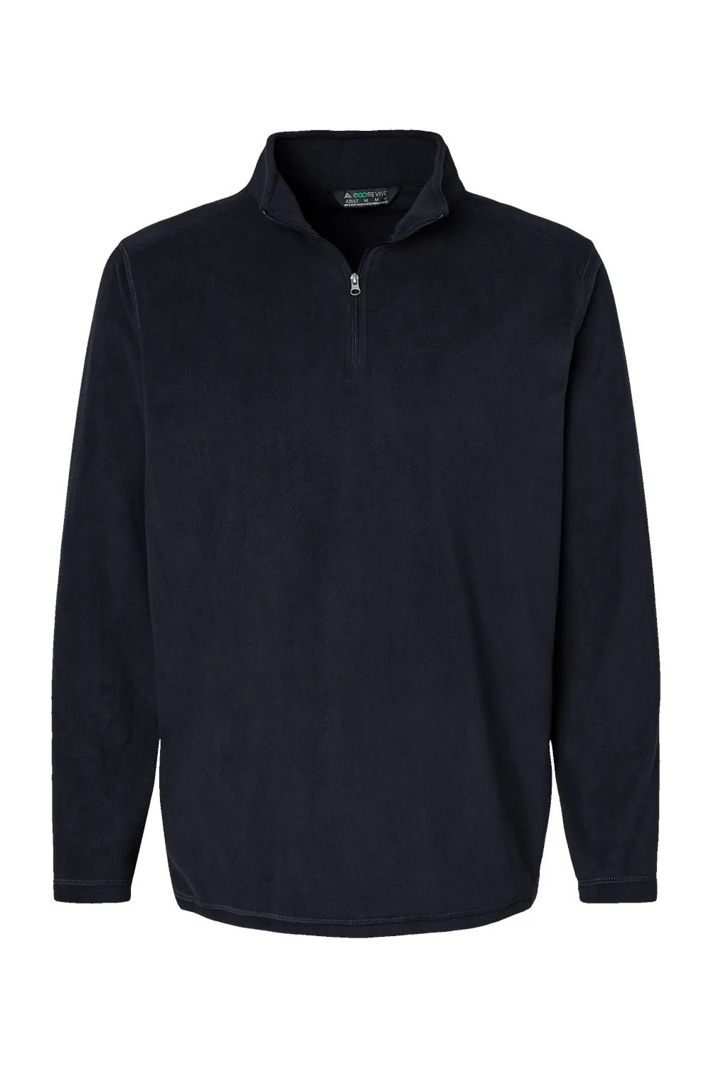 Augusta Sportswear Mens Eco Revive Micro Lite Fleece 1/4 Zip Sweatshirt - Black