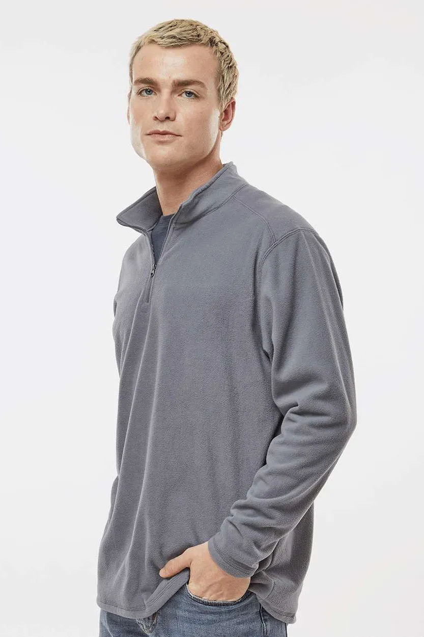 Augusta Sportswear Mens Eco Revive Micro Lite Fleece 1/4 Zip Sweatshirt - Graphite Grey