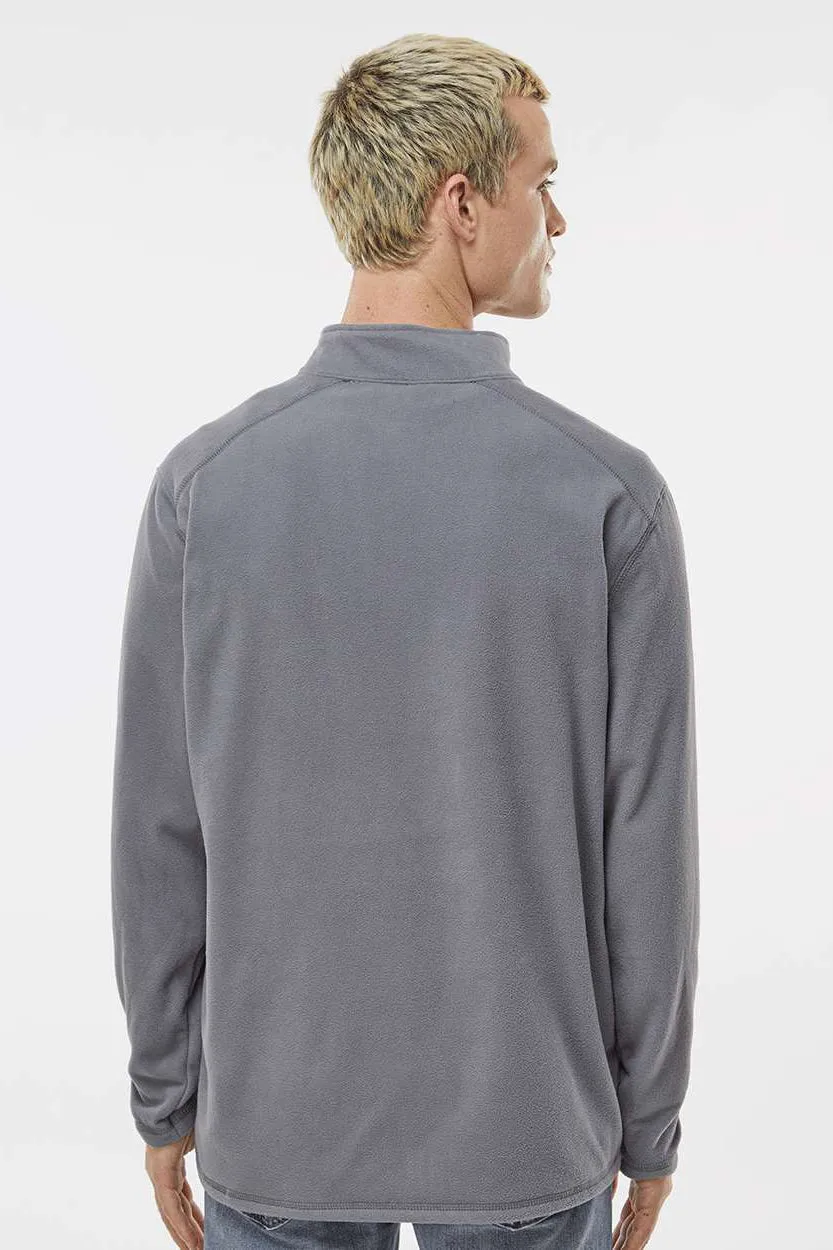 Augusta Sportswear Mens Eco Revive Micro Lite Fleece 1/4 Zip Sweatshirt - Graphite Grey