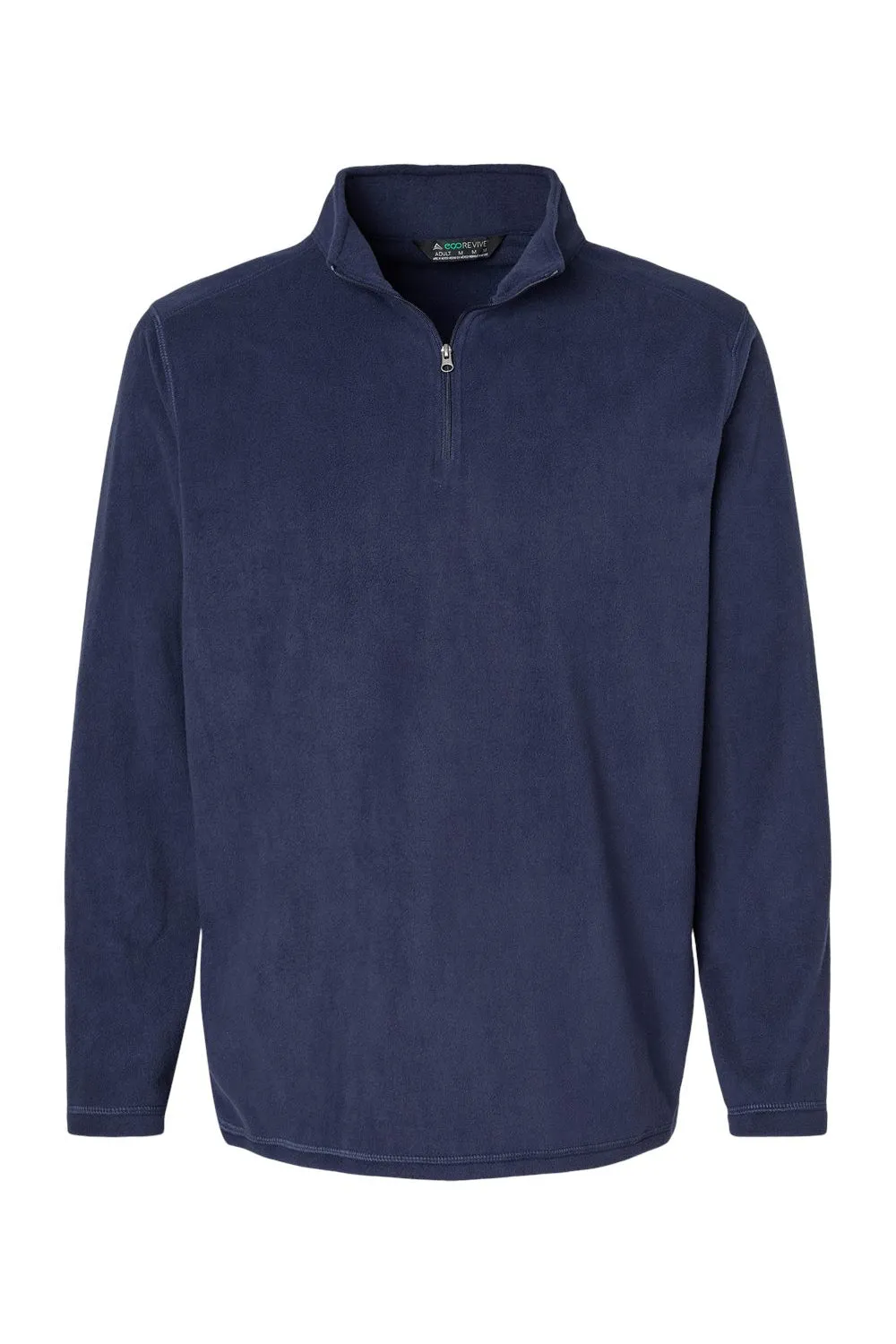 Augusta Sportswear Mens Eco Revive Micro Lite Fleece 1/4 Zip Sweatshirt - Navy Blue