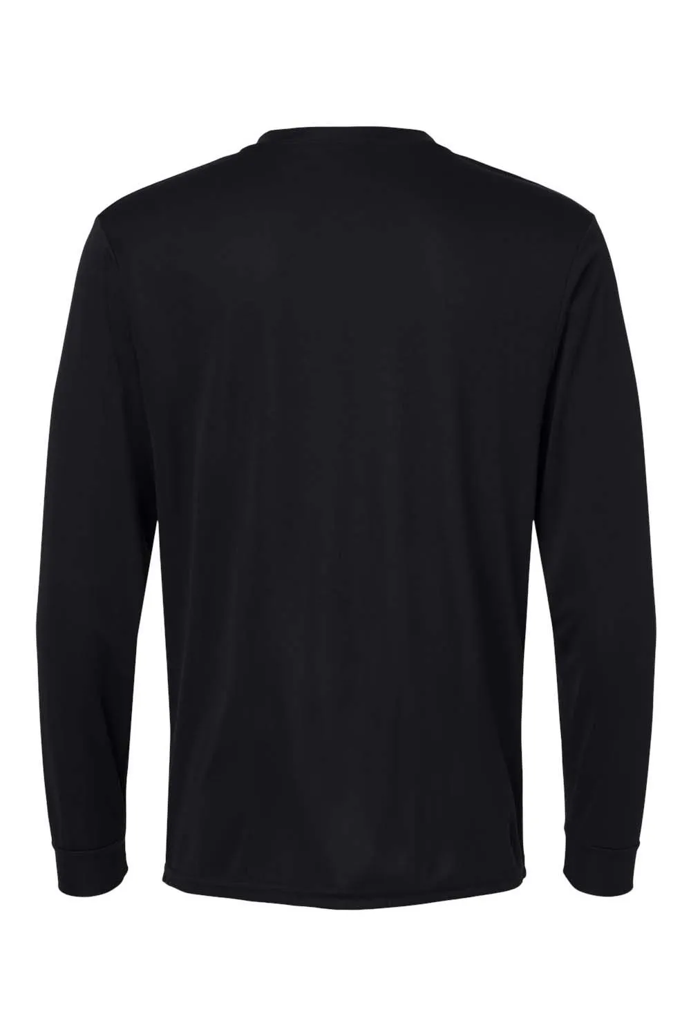 Augusta Sportswear Mens Moisture Wicking Long Sleeve Crewneck T-Shirt - Black