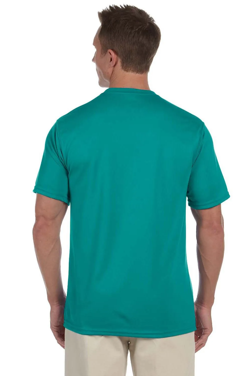 Augusta Sportswear Mens Moisture Wicking Short Sleeve Crewneck T-Shirt - Teal Green