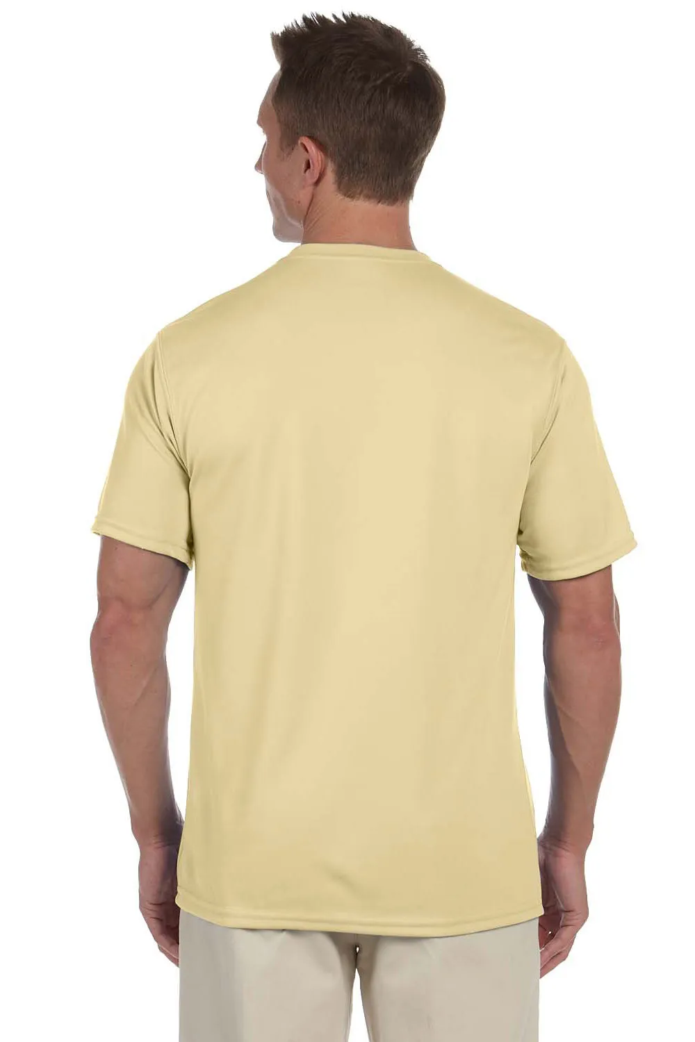 Augusta Sportswear Mens Moisture Wicking Short Sleeve Crewneck T-Shirt - Vegas Gold