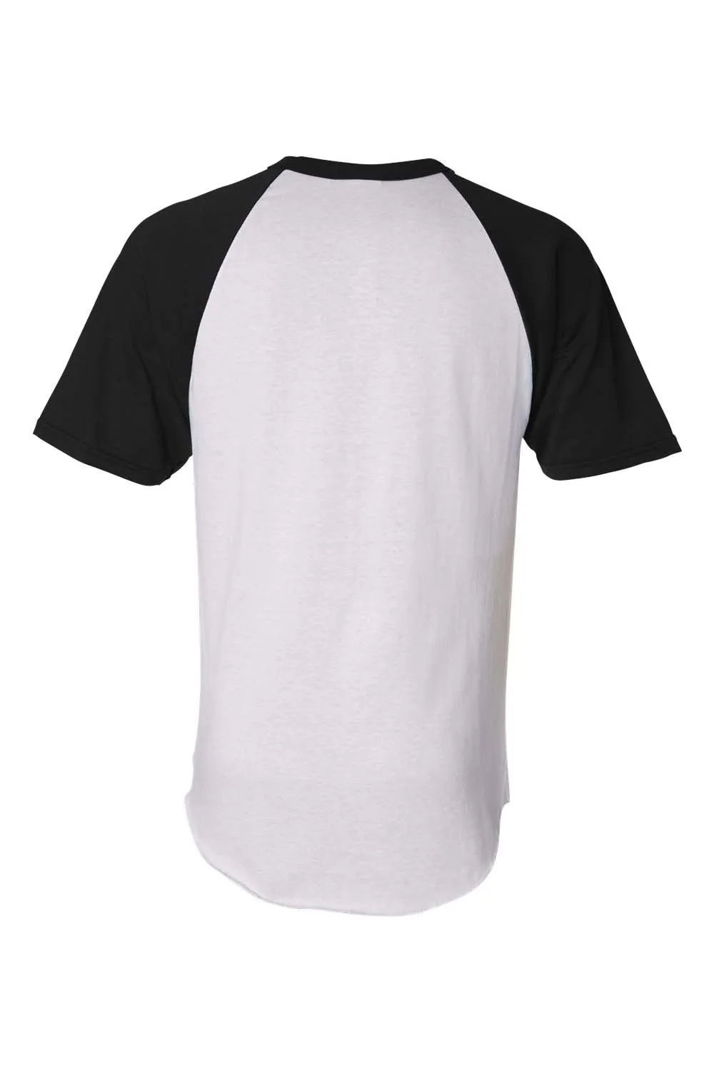 Augusta Sportswear Mens Short Sleeve Crewneck T-Shirt - White/Black