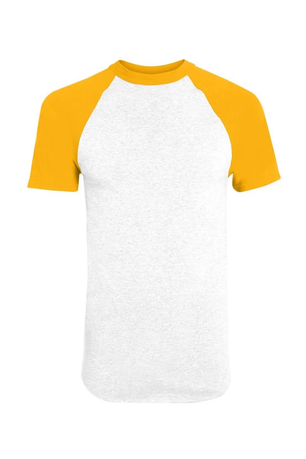 Augusta Sportswear Mens Short Sleeve Crewneck T-Shirt - White/Gold