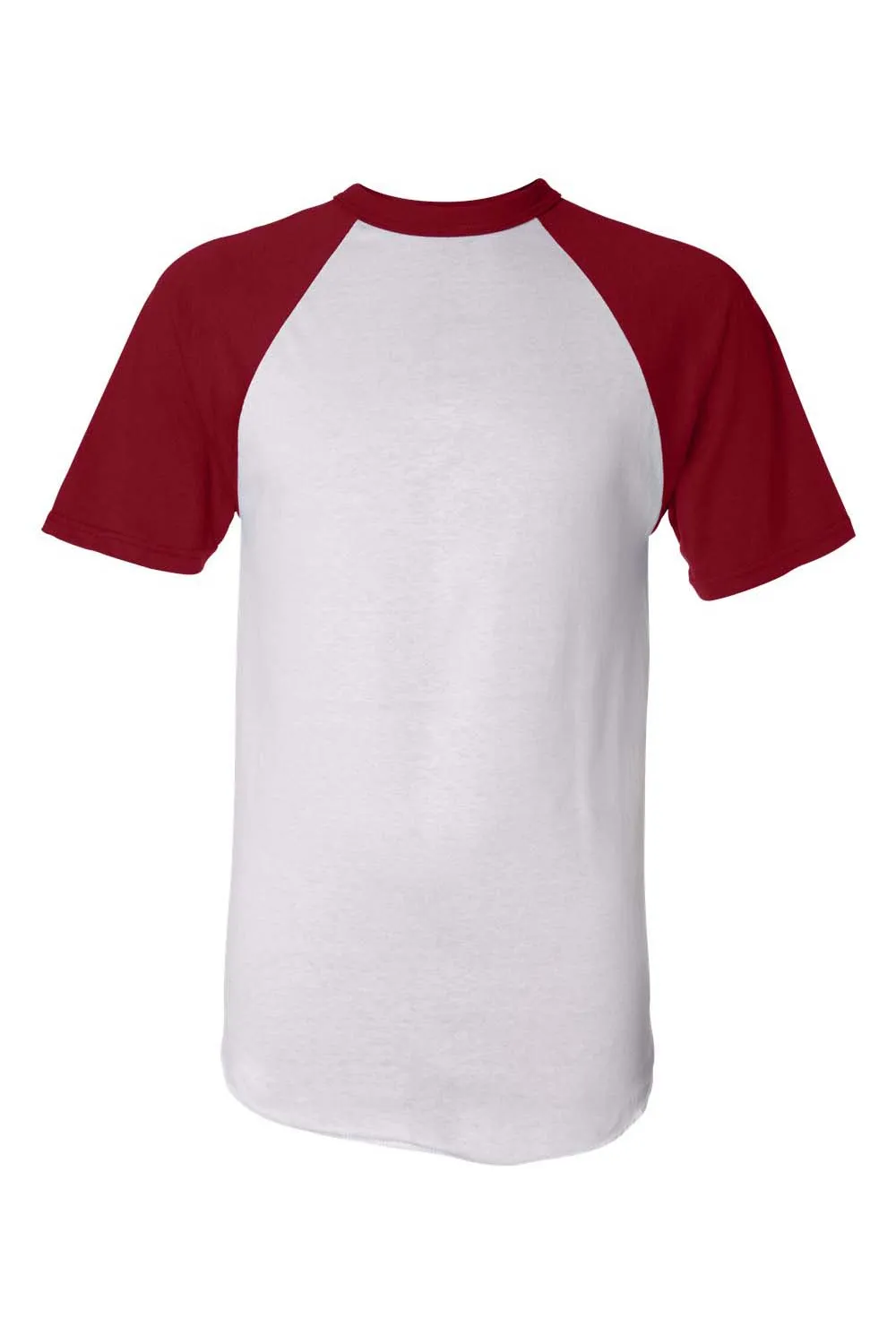 Augusta Sportswear Mens Short Sleeve Crewneck T-Shirt - White/Red