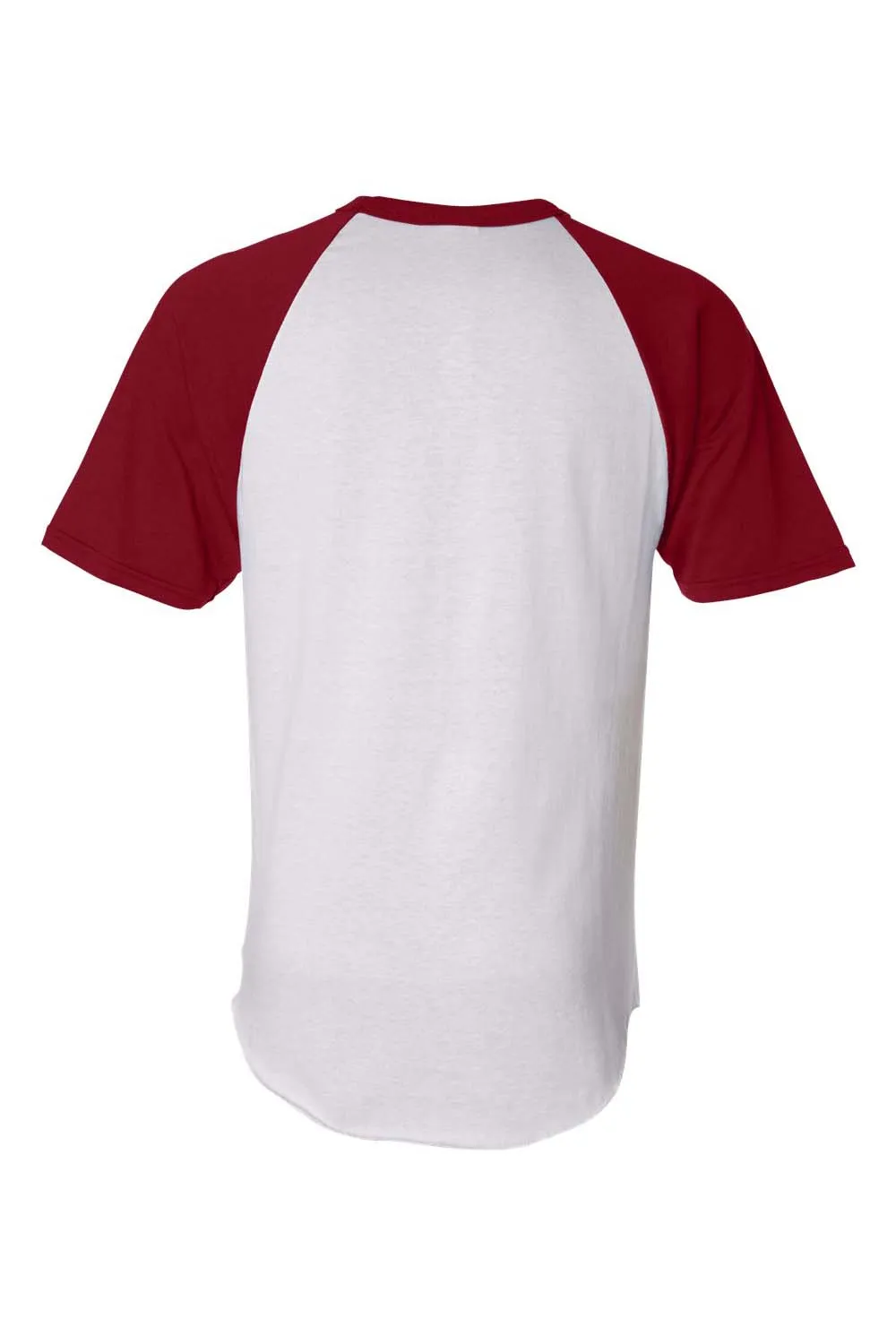 Augusta Sportswear Mens Short Sleeve Crewneck T-Shirt - White/Red
