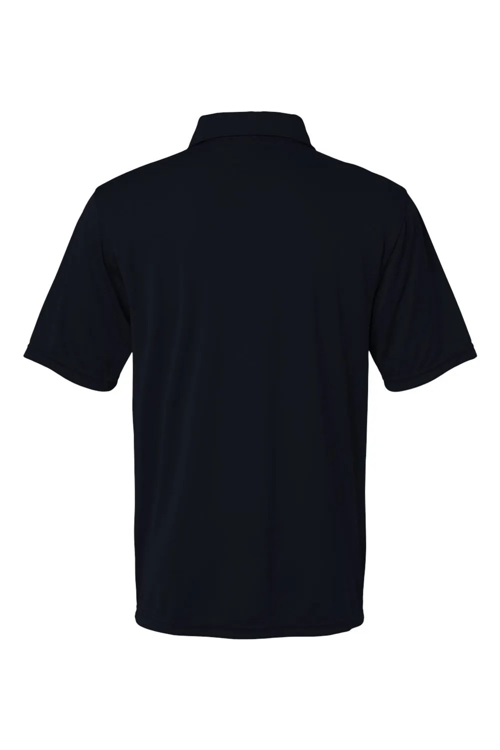 Augusta Sportswear Mens Vital Moisture Wicking Short Sleeve Polo Shirt - Black