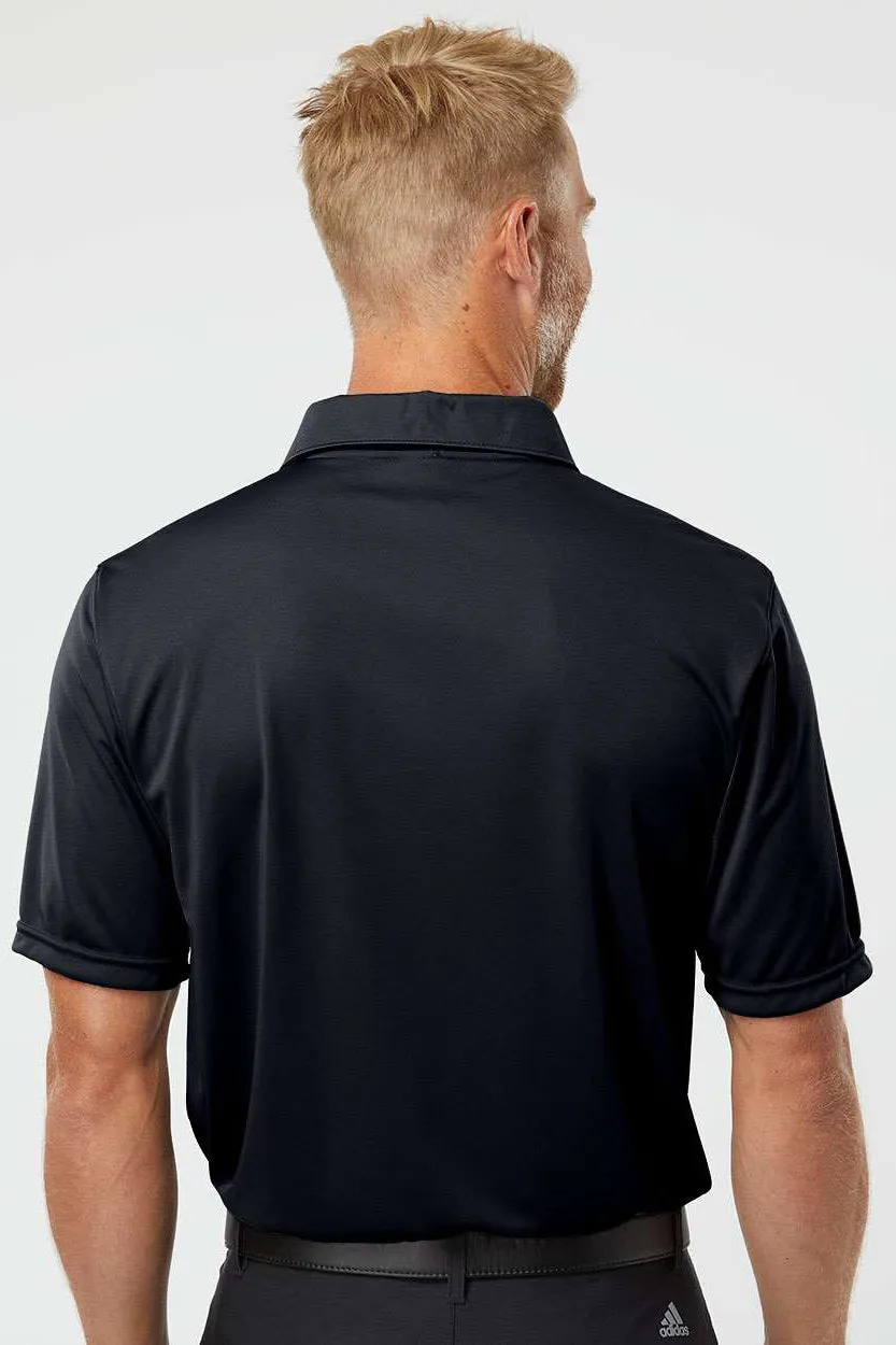 Augusta Sportswear Mens Vital Moisture Wicking Short Sleeve Polo Shirt - Black