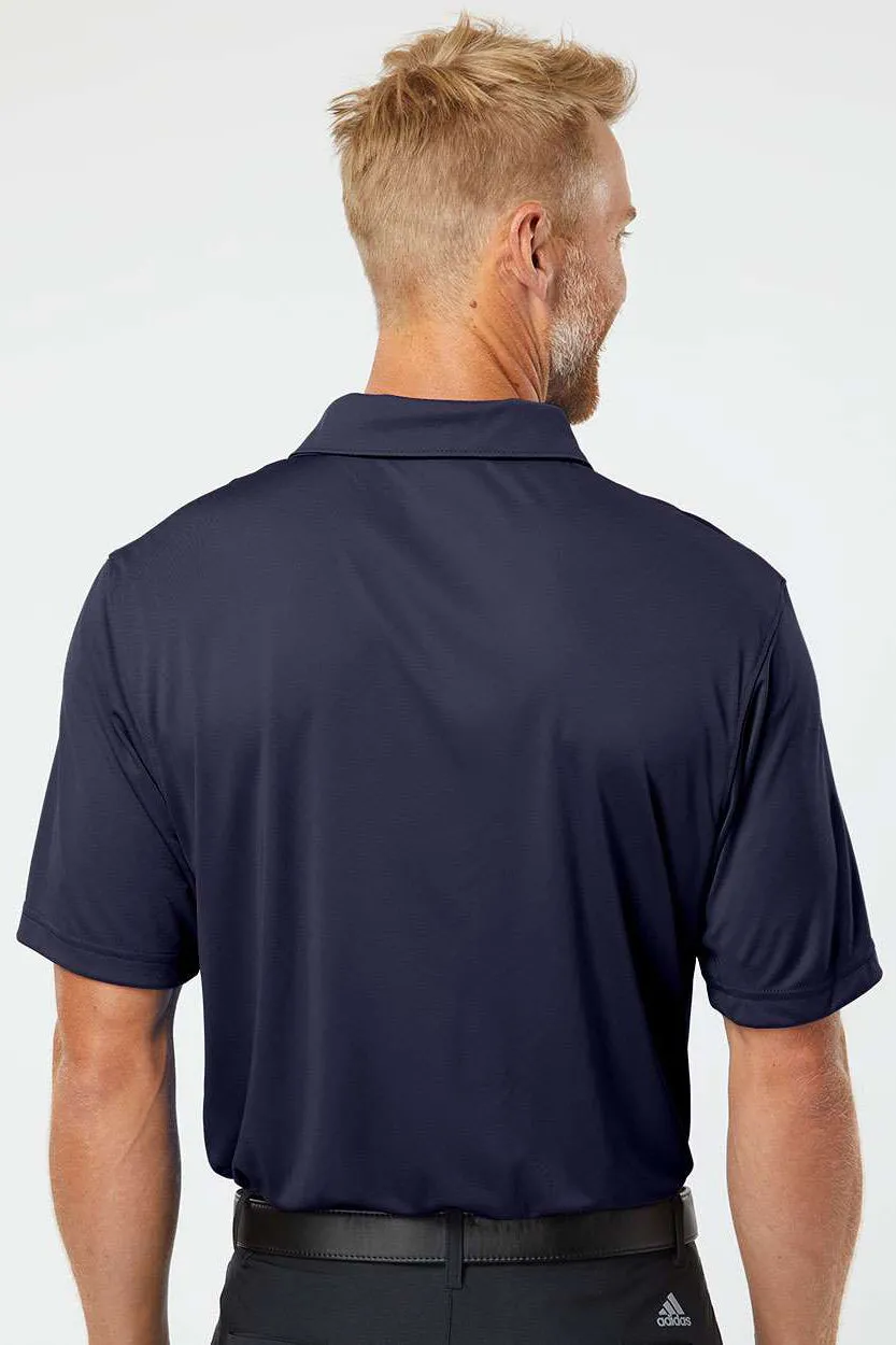 Augusta Sportswear Mens Vital Moisture Wicking Short Sleeve Polo Shirt - Navy Blue