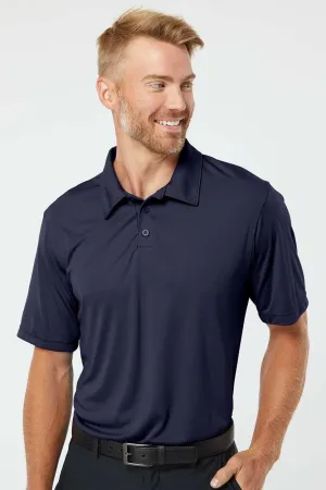 Augusta Sportswear Mens Vital Moisture Wicking Short Sleeve Polo Shirt - Navy Blue