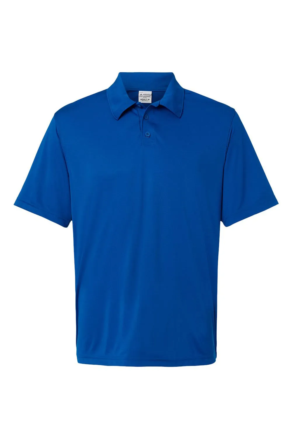 Augusta Sportswear Mens Vital Moisture Wicking Short Sleeve Polo Shirt - Royal Blue