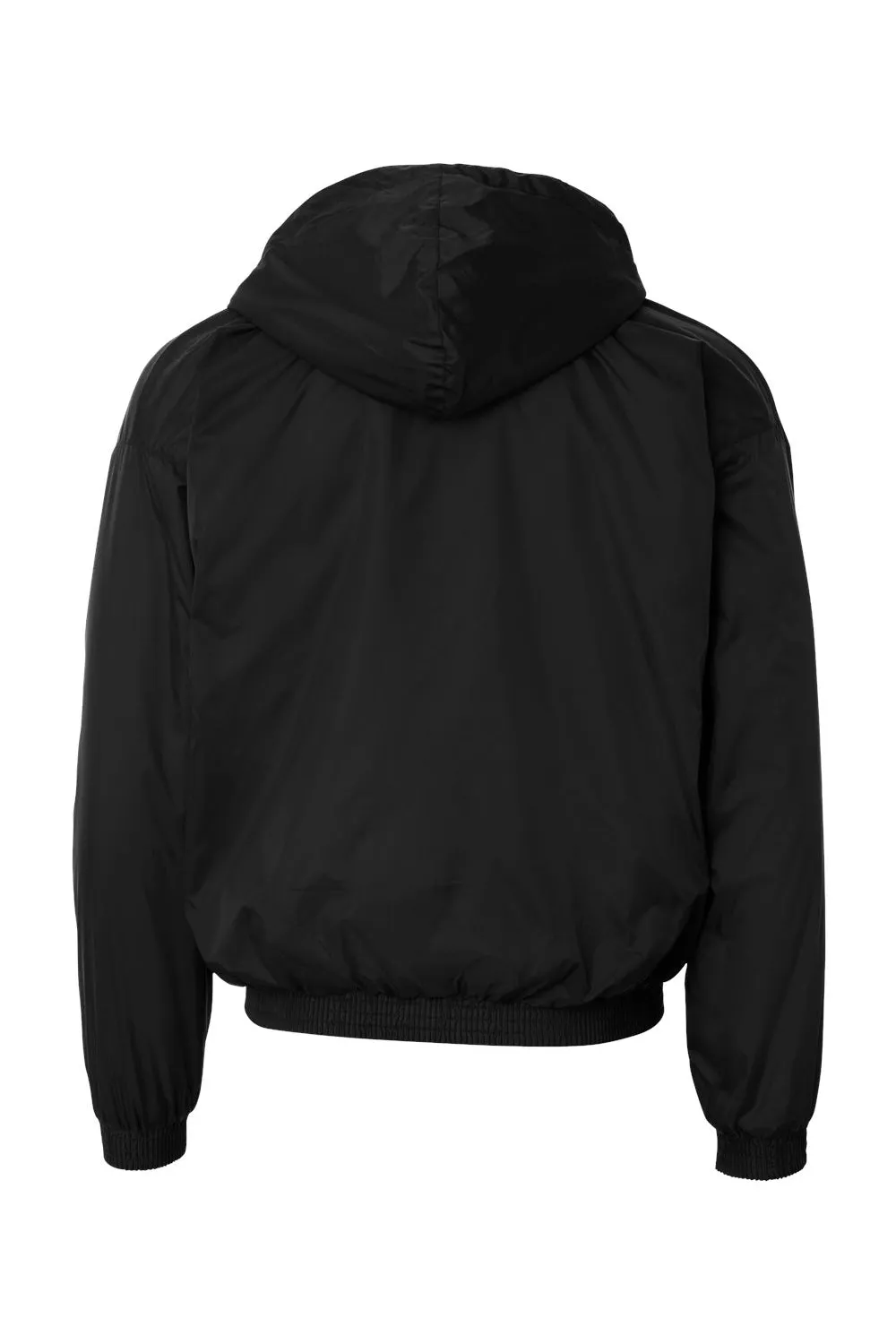 Augusta Sportswear Mens Water Resistant Full Zip Hooded Jacket - Black