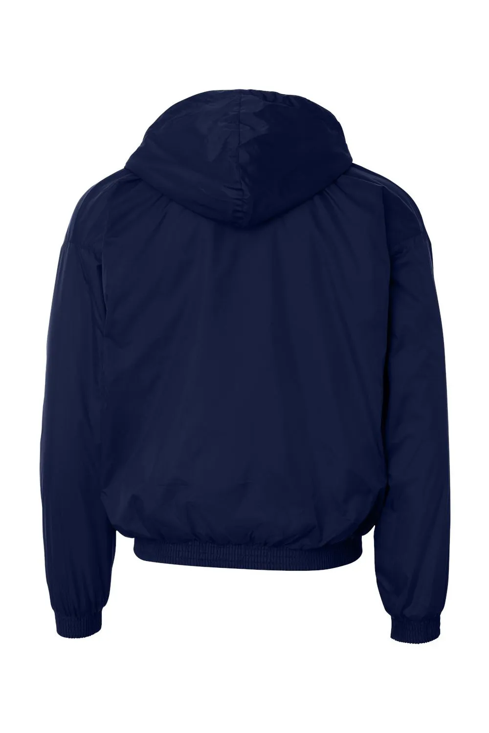 Augusta Sportswear Mens Water Resistant Full Zip Hooded Jacket - Navy Blue