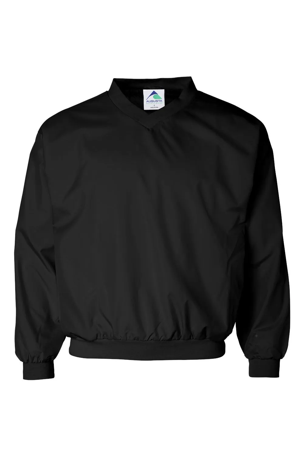 Augusta Sportswear Mens Water Resistant Windshirt Jacket - Black