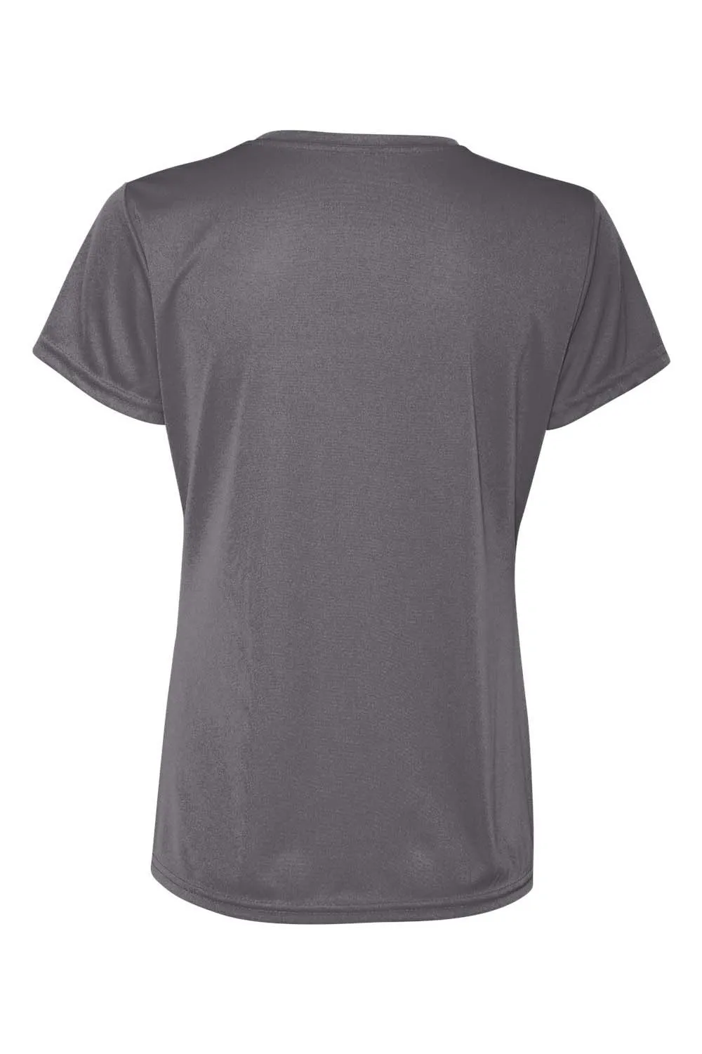 Augusta Sportswear Womens Moisture Wicking Short Sleeve V-Neck T-Shirt - Graphite Grey