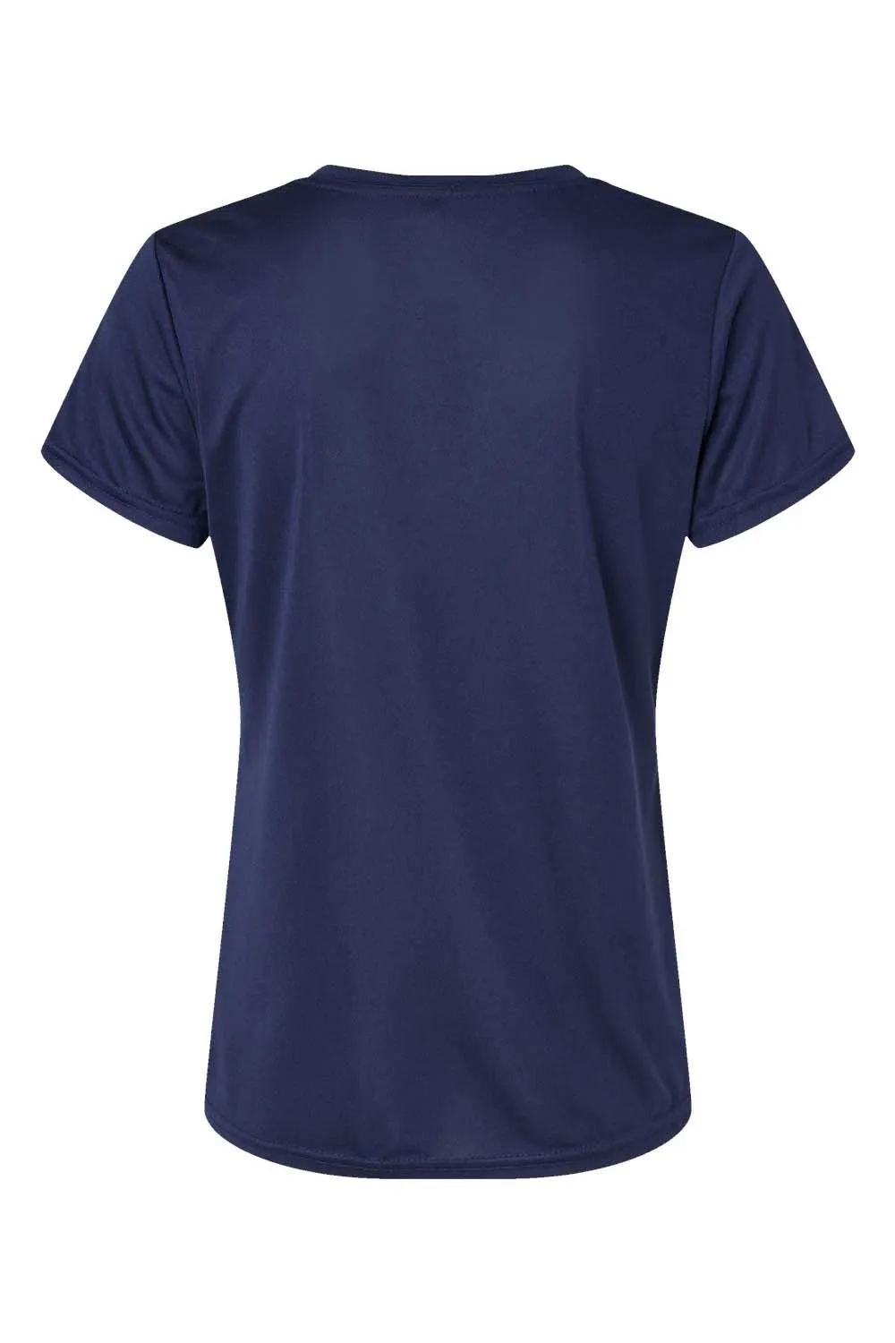 Augusta Sportswear Womens Moisture Wicking Short Sleeve V-Neck T-Shirt - Navy Blue