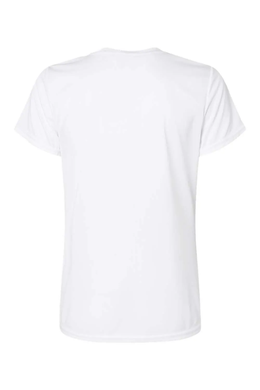 Augusta Sportswear Womens Moisture Wicking Short Sleeve V-Neck T-Shirt - White