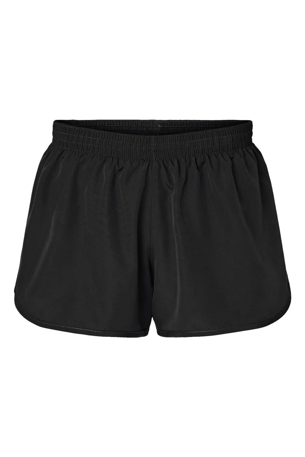 Augusta Sportswear Womens Wayfarer Moisture Wicking Shorts w/ Internal Pocket - Black