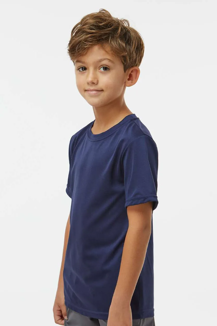Augusta Sportswear Youth Nexgen Moisture Wicking Short Sleeve Crewneck T-Shirt - Navy Blue