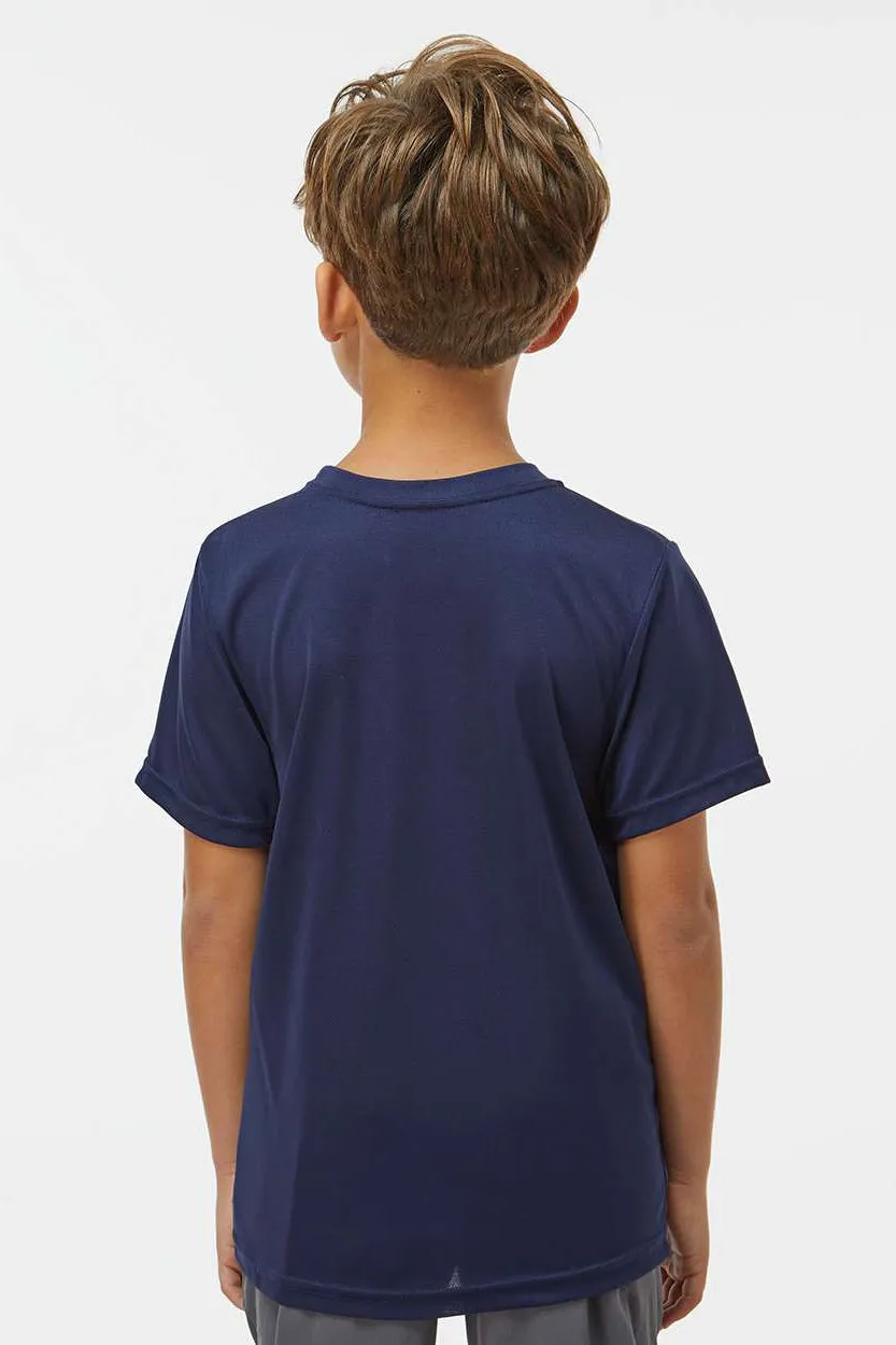 Augusta Sportswear Youth Nexgen Moisture Wicking Short Sleeve Crewneck T-Shirt - Navy Blue