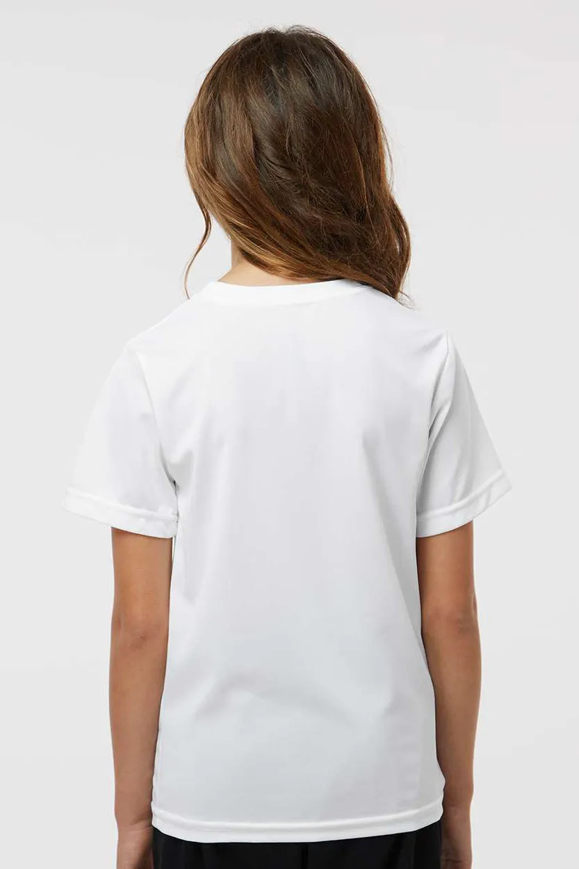 Augusta Sportswear Youth Nexgen Moisture Wicking Short Sleeve Crewneck T-Shirt - White