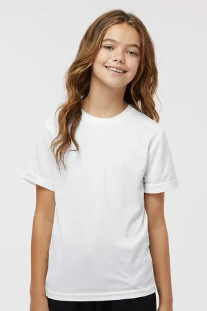 Augusta Sportswear Youth Nexgen Moisture Wicking Short Sleeve Crewneck T-Shirt - White