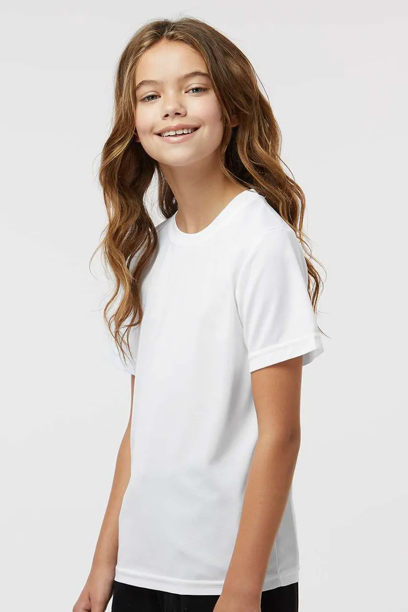 Augusta Sportswear Youth Nexgen Moisture Wicking Short Sleeve Crewneck T-Shirt - White
