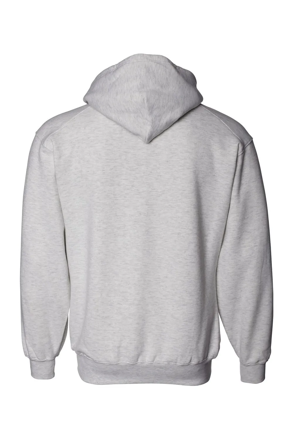 Badger Mens Hooded Sweatshirt Hoodie w/ Pouch Pocket - Oxford Grey