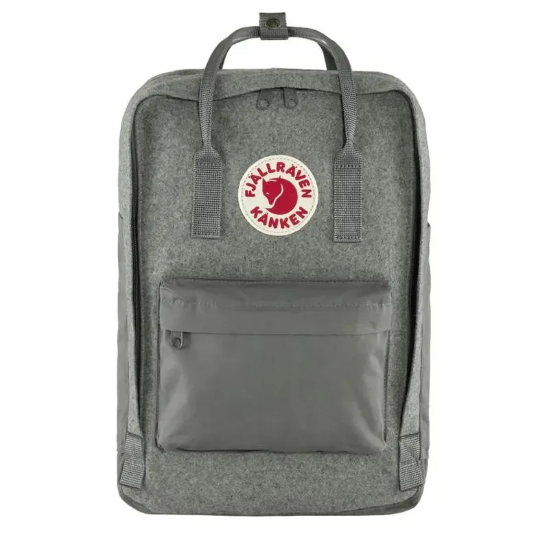 Bags FjallravenBackpack Men Fjallraven Kanken Re-Wool Laptop 15  Granite Grey