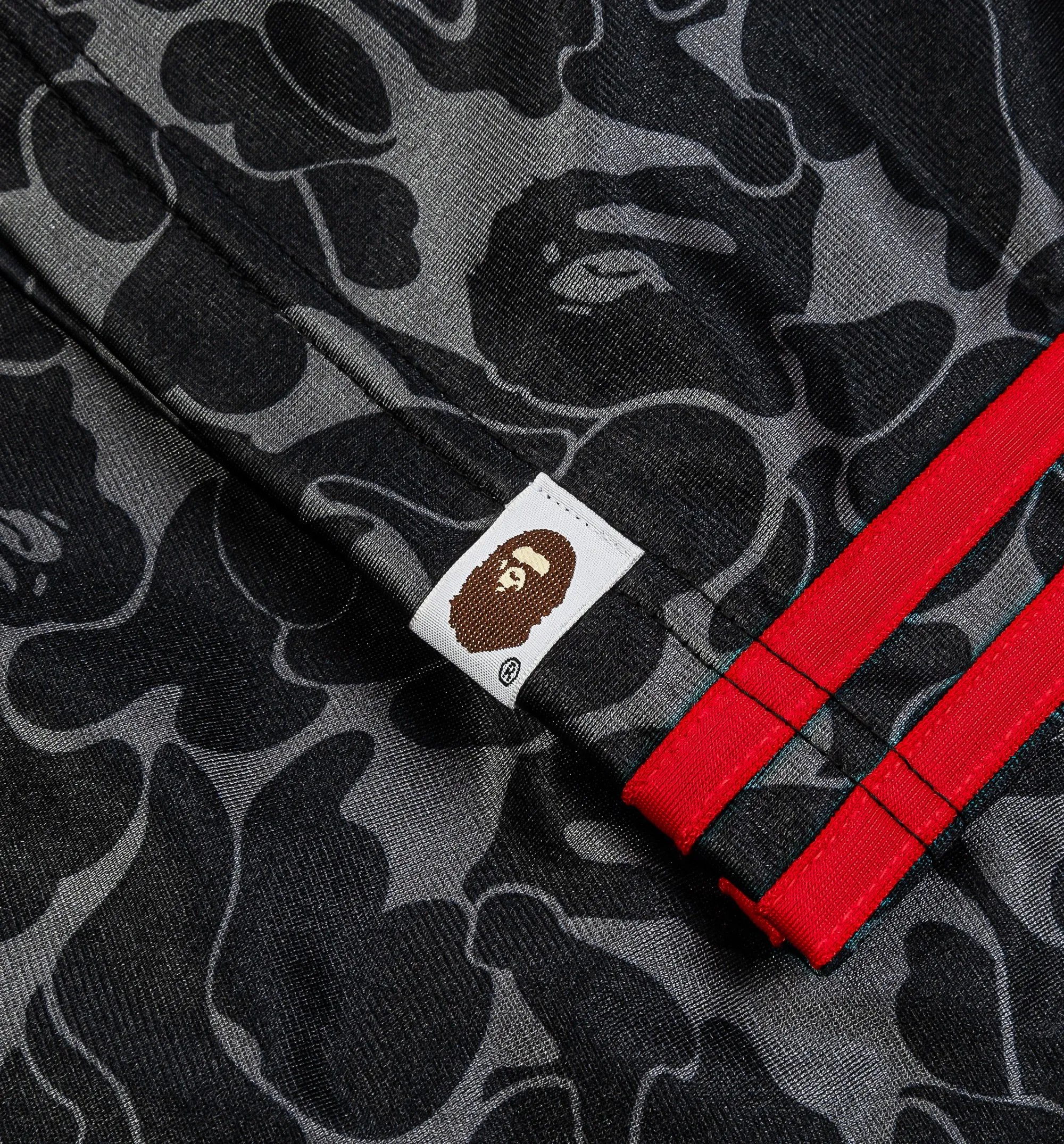 Bape x Adidas All Over Print Track Mens Pant - Black